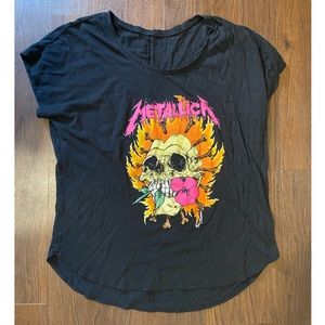 Women’s Slouchy Metallica Graphic Band Tee